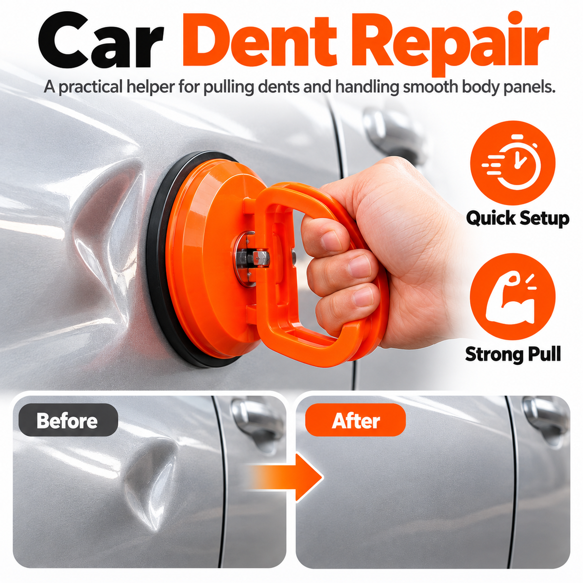 Heavy-Duty Suction Cup Dent Puller – Multi-Purpose Panel Lifter