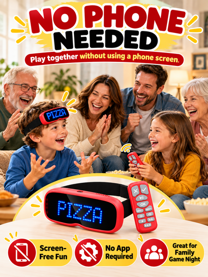 🎉 Party Fun Deal – LED Headband Guessing Game Set 💡 Interactive Charades Challenge for Kids & Adults at Family Game Nights ✨