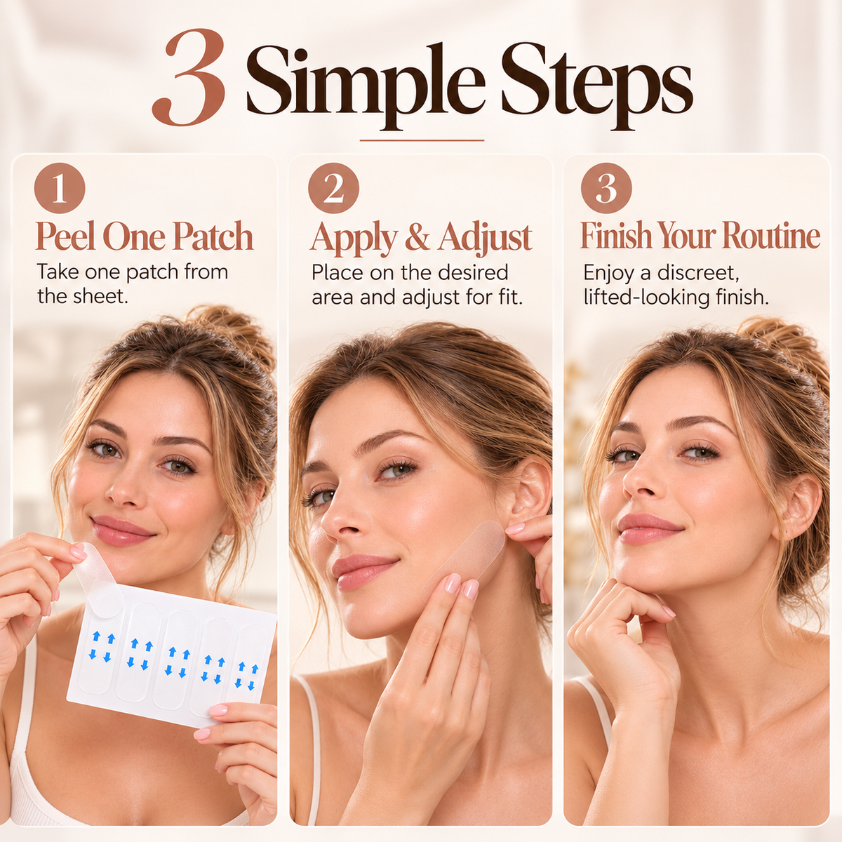 ✨Buy One Get One Free,160 Pcs Invisible Face Lift Tape