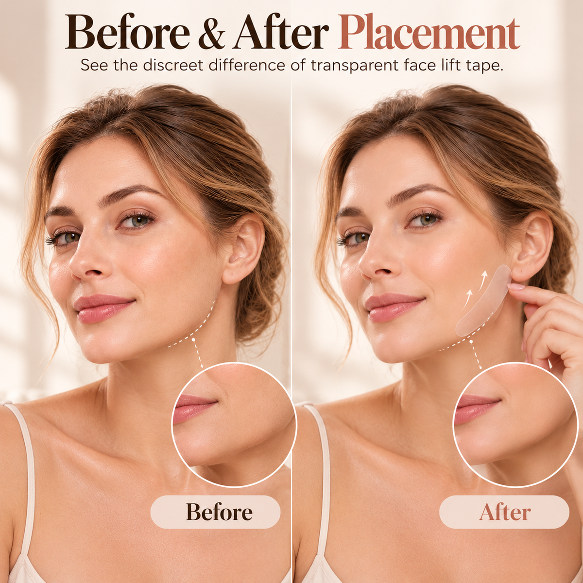 ✨Buy One Get One Free,160 Pcs Invisible Face Lift Tape
