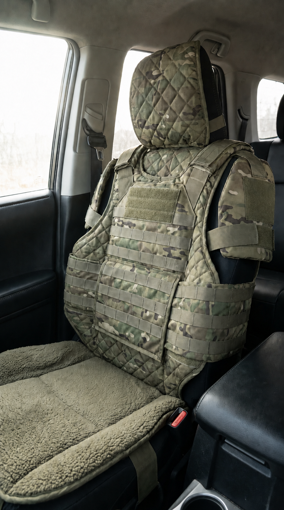 💪🚙Rugged Truck Seat Cover – Tactical Storage, Seat Protection & All‑Day Comfort
