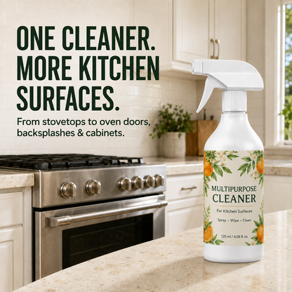 🍊 Heavy-Duty Kitchen Degreaser Spray – Less Scrubbing, Easier Cleanup