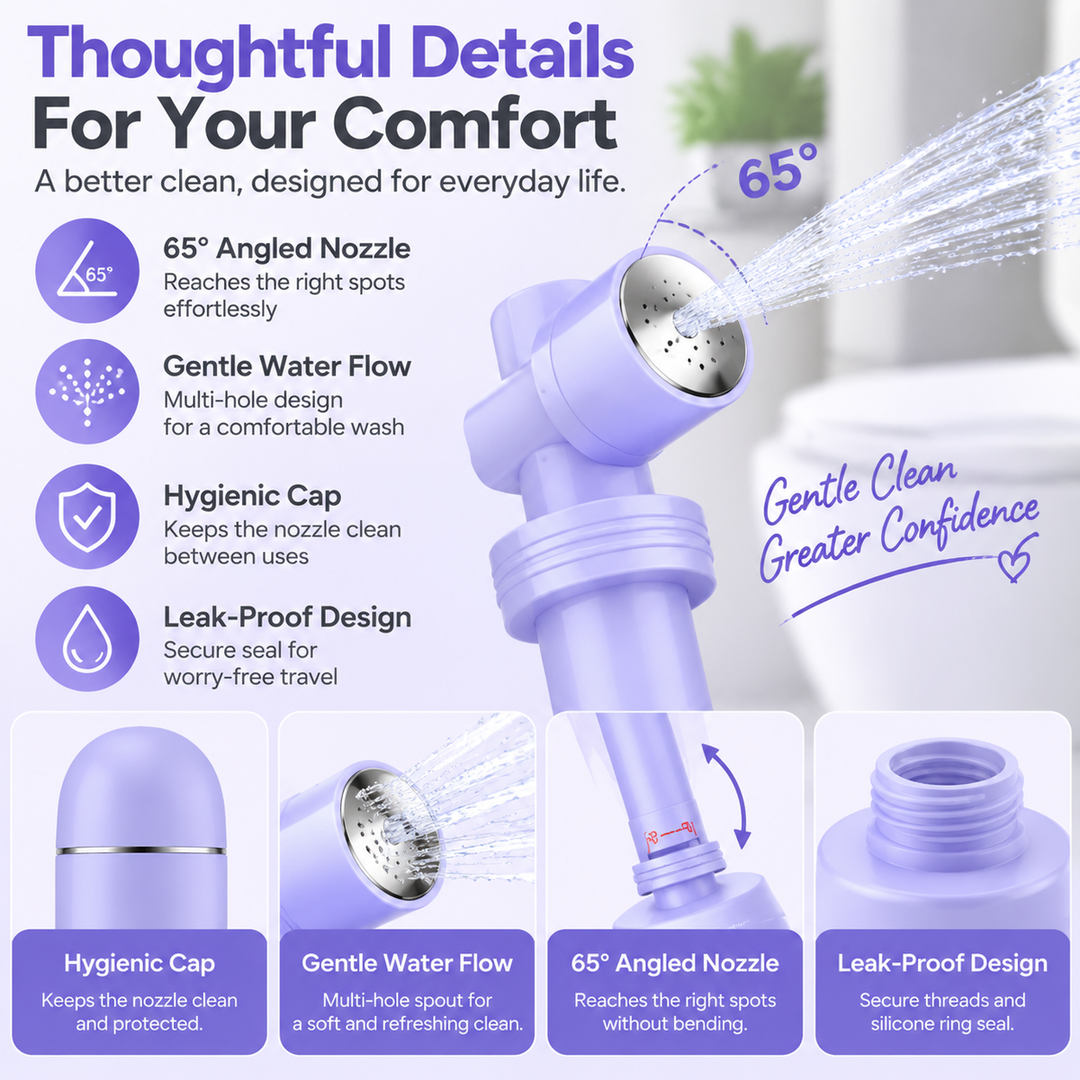 💧 Portable Bidet Bottle – Stay Fresh Anywhere With Gentle Personal Hygiene On The Go