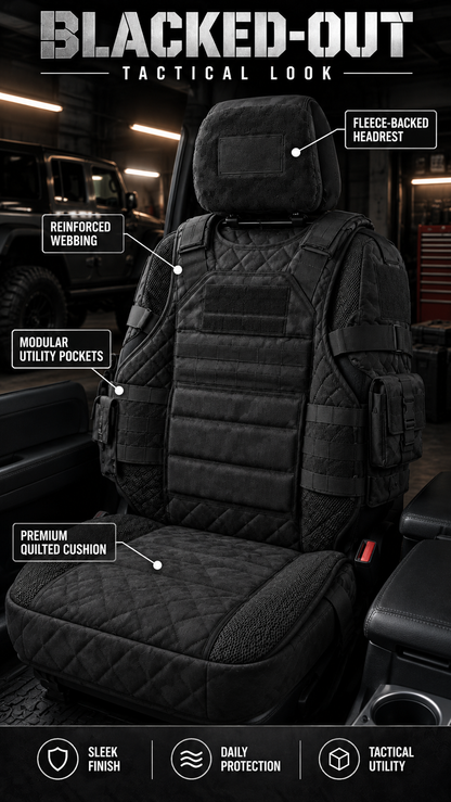 💪🚙Rugged Truck Seat Cover – Tactical Storage, Seat Protection & All‑Day Comfort
