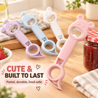 4-in-1 Cute Cartoon Multifunctional Bottle & Jar Opener 🧸
