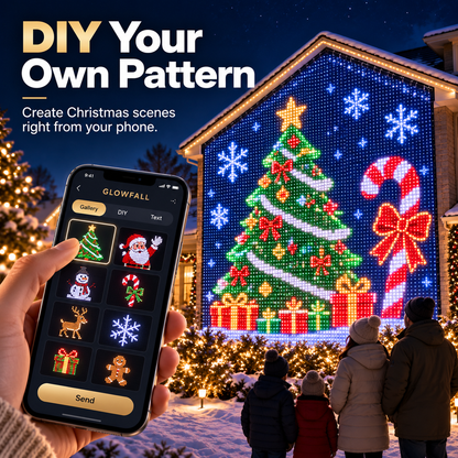 🎄✨Christmas LED House Net & Smart Outdoor Wall Curtain Light