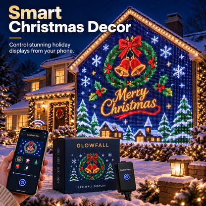 🎄✨Christmas LED House Net & Smart Outdoor Wall Curtain Light