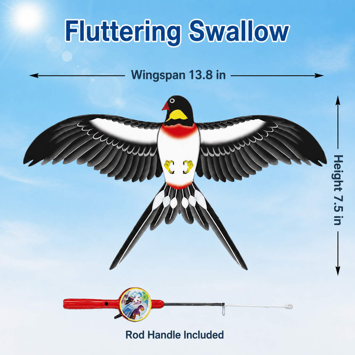 🦅 Flyaway Bird  Interactive Telescopic Micro-Kite Toy for Kids