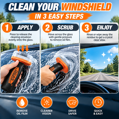 🚗 Windshield Oil Film Remover – Restore Crystal Clear Vision & Remove Stubborn Glass Haze