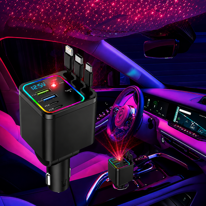 Starry Ambient Light 7-in-1 Fast Car Charger