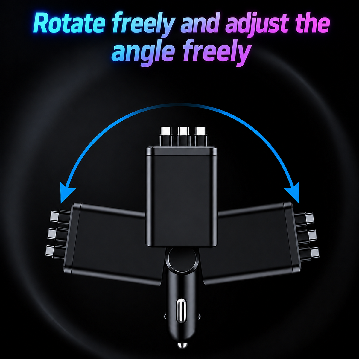 Starry Ambient Light 7-in-1 Fast Car Charger