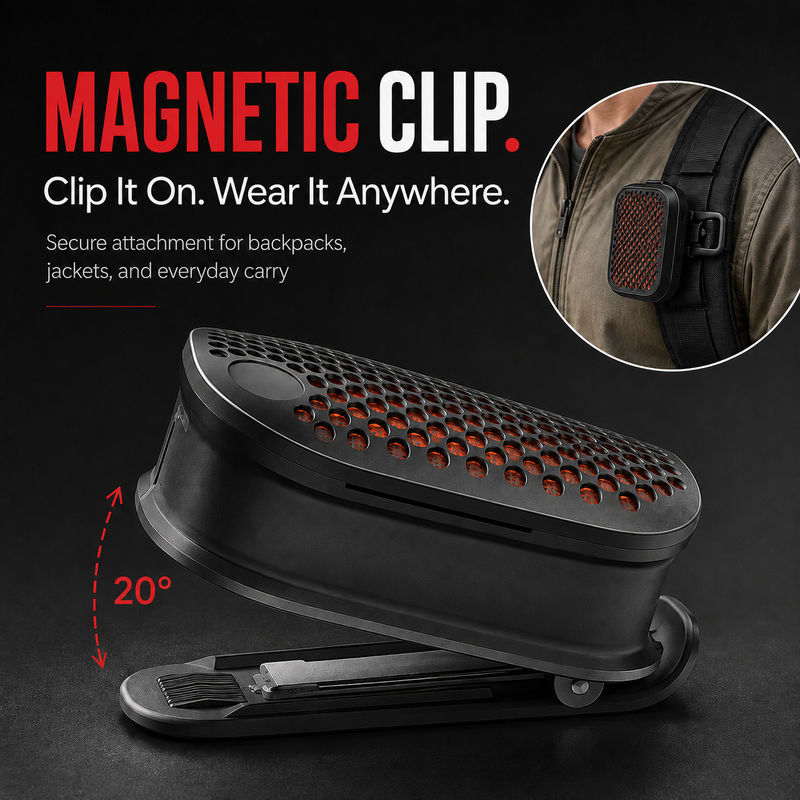 🎵 Ultra-Light Magnetic Clip-On Bluetooth Speaker