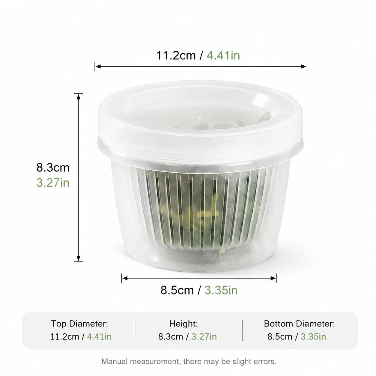 🥬 Keep Chopped Veggies Fresher Longer With Built-In Strainer Boxes