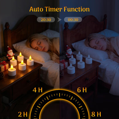 No‑Flame Rechargeable LED Candles, Warm Ambient Home Decoration