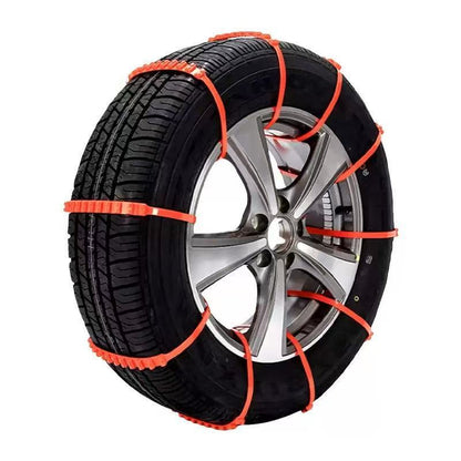 Universal Car Snow Chains Thickened Anti-Slip Tire Cable Ties for SUVs Sedans and Winter Driving