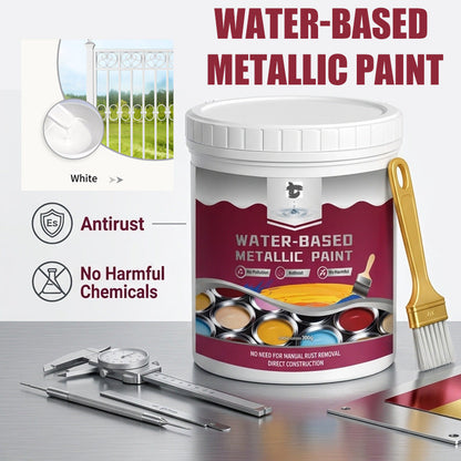 🛡️ Water-Based Rust Converter & Metallic Paint – Stop Rust. Restore Metal.