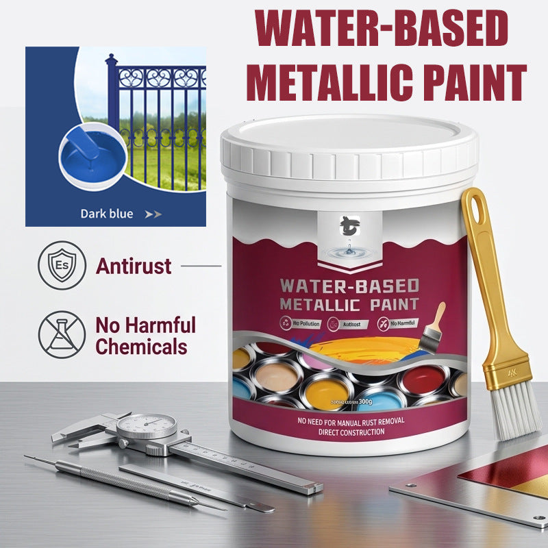 🛡️ Water-Based Rust Converter & Metallic Paint – Stop Rust. Restore Metal.