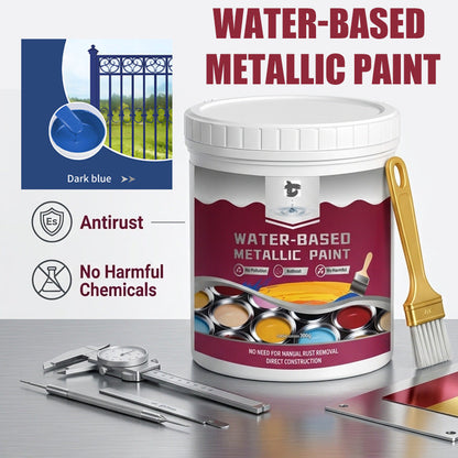 🛡️ Water-Based Rust Converter & Metallic Paint – Stop Rust. Restore Metal.