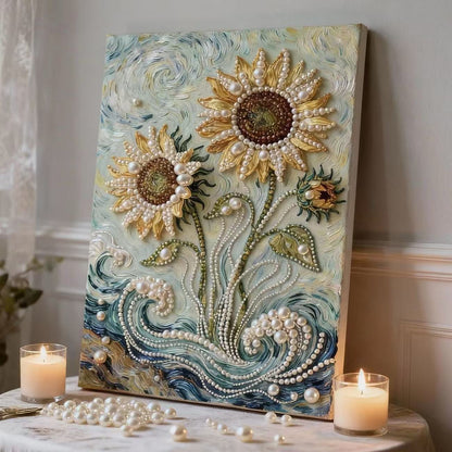 ✨ Create Stunning Pearl Art Easily | Relaxing DIY Gem Painting Wall Decor