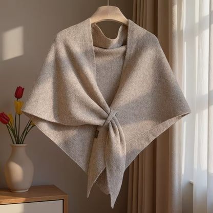 🍂Soft Knit Tie‑Front Shawl｜Versatile Layering Wrap for All Seasons🧣