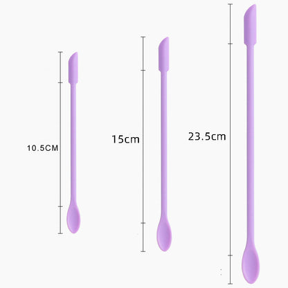 🌸 Mini Skincare Spatel Set – De Perfecte Tool voor Crèmes, Maskers en Beautyproducten