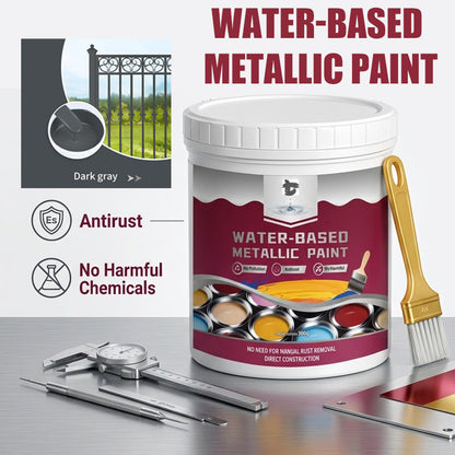 🛡️ Water-Based Rust Converter & Metallic Paint – Stop Rust. Restore Metal.