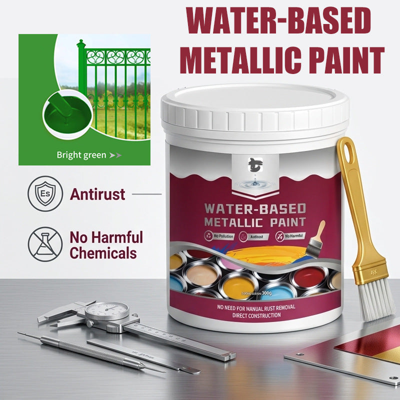 🛡️ Water-Based Rust Converter & Metallic Paint – Stop Rust. Restore Metal.