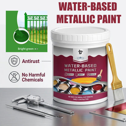 🛡️ Water-Based Rust Converter & Metallic Paint – Stop Rust. Restore Metal.