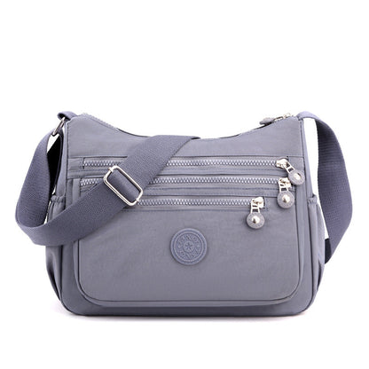 🎒 Multi-Pocket Campus Nylon Crossbody Bag