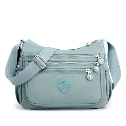 🎒 Multi-Pocket Campus Nylon Crossbody Bag