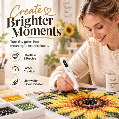 Electric Diamond Painting Pen in Ivory