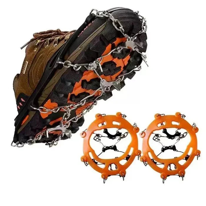 🧗‍♂️8-Tooth Welded Chain Crampons | Non-Slip Snow Ice Grips for Outdoor Hiking❄️