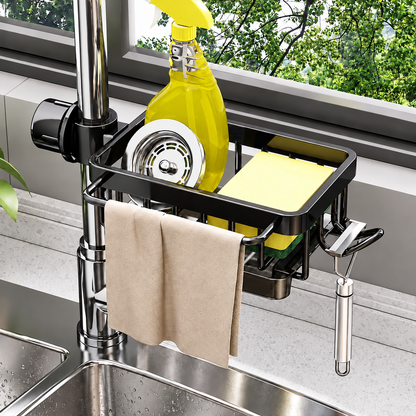 🫧Detachable Stainless Steel Sink Caddy for Kitchen & Bathroom