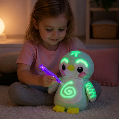 Magic Plush with Glow Drawing Pen – Interactive Light-Up Cuddly Toy for Kids