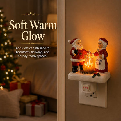 🎄 Santa & Mrs. Claus Christmas Plug-In Night Light
