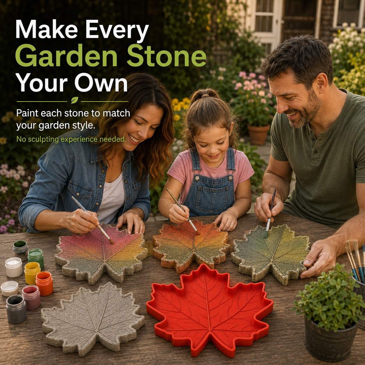 💥 LAST DAY 49% OFF – 🌿 Reusable Decorative Garden Stepping Stone Mold – Make Your Garden Truly One of a Kind