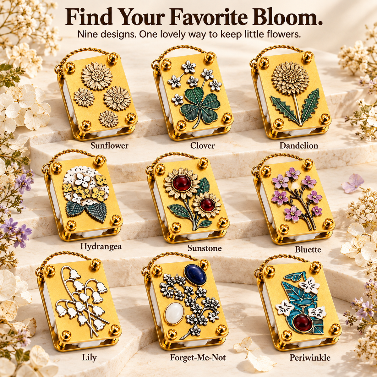🌸 Mini Metal Flower Press Kit – Turn Little Blooms into Lasting Keepsakes
