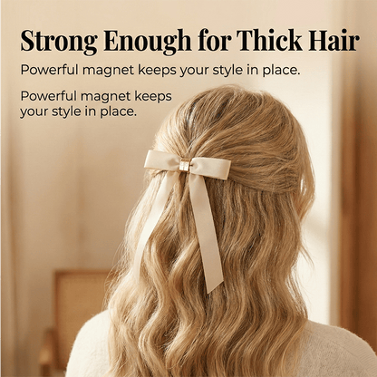 Buy 1 Get 1 Free🎀 The 'Instant Elegant': Magnetic Snap-On Bow Hair Clip