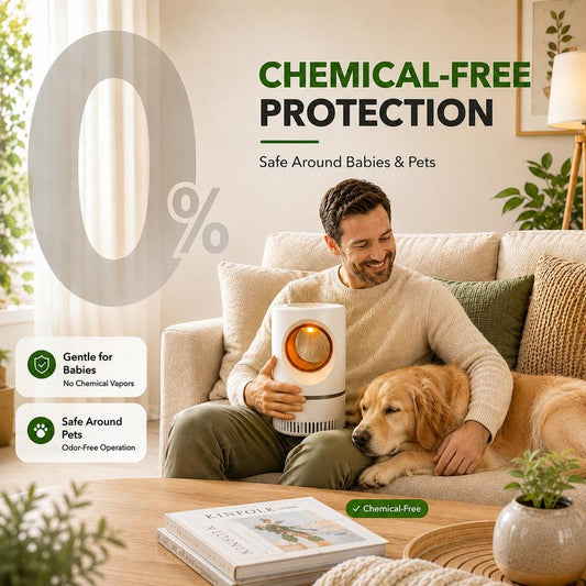 Chemical Free Safe for Kids Pets, Indoor Bedroom Mosquito Killer