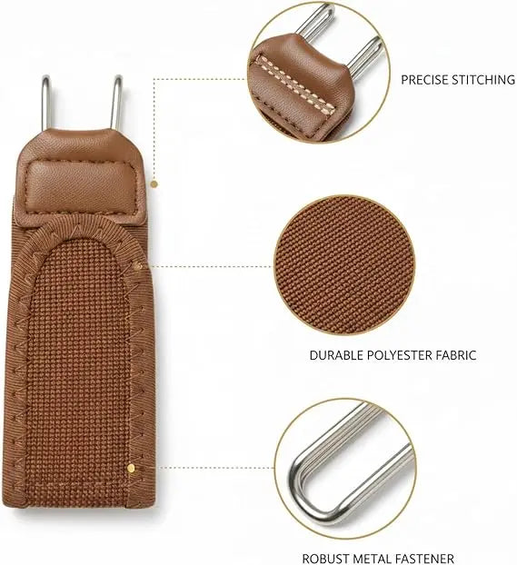 No Show Invisible Belt for Men & Women, Adjustable Non-Elastic Fabric Belt for Jeans