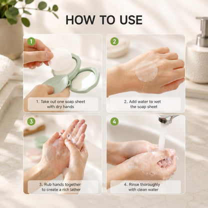 Cute Peach-Shaped Portable Soap Sheet Holder, Double-Layer Travel Soap Case ✅