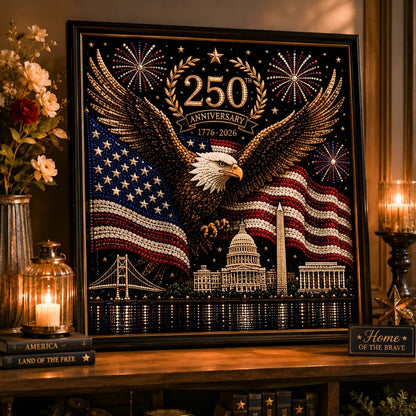 Anniversary Pearl Art Kit – Stars & Stripes Skyline Limited Edition - This product is a materials kit, not a finished product.