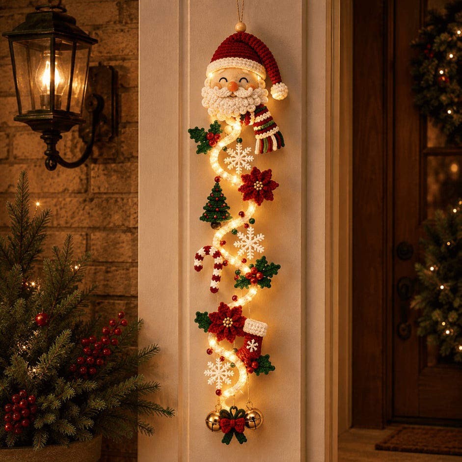 🎄Merry Cascade Glowing Christmas Door Hanger