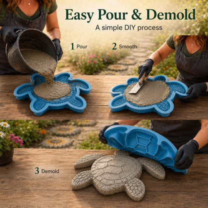 💥 LAST DAY 49% OFF - 🌊 Reusable Ocean Theme Garden Art Mold – Make Your Garden Truly One of a Kind