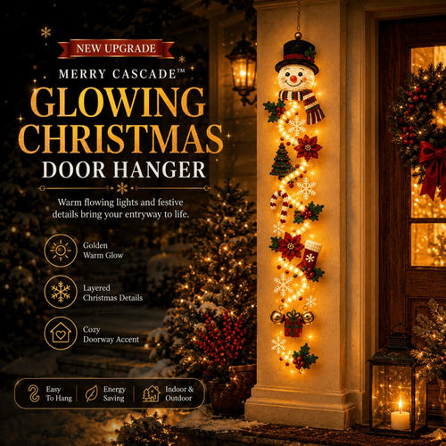 🎄Merry Cascade Glowing Christmas Door Hanger