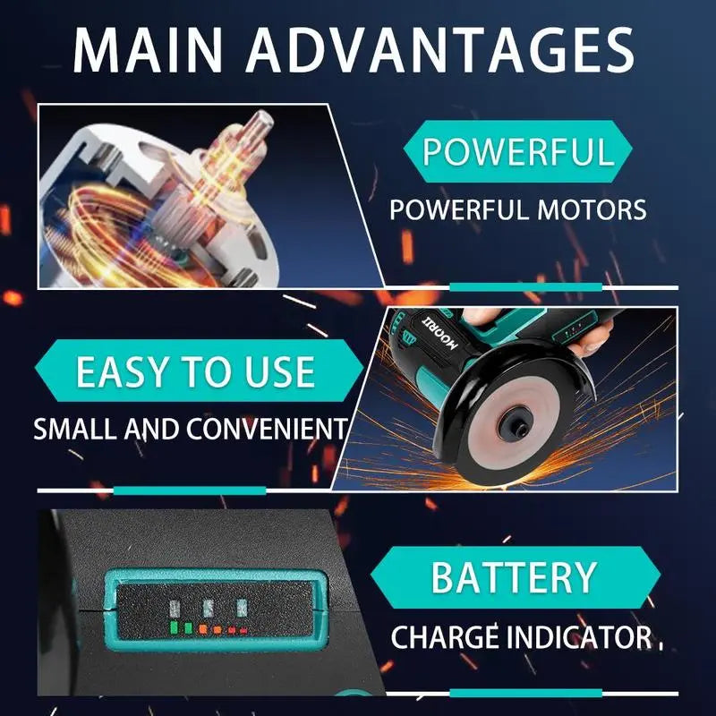 12V Cordless Mini Angle Grinder Kit