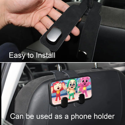 Car Seat Headrest Hooks, Heavy-Duty Purse & Grocery Bag Hangers ✅