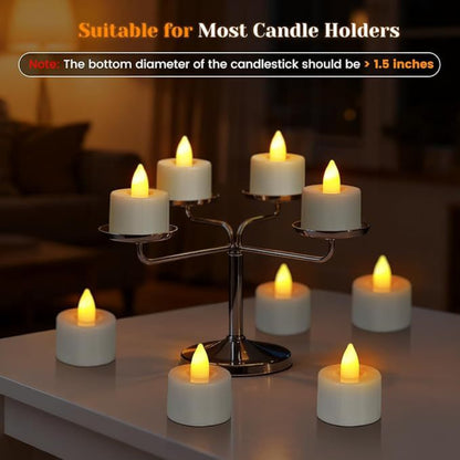 No‑Flame Rechargeable LED Candles, Warm Ambient Home Decoration