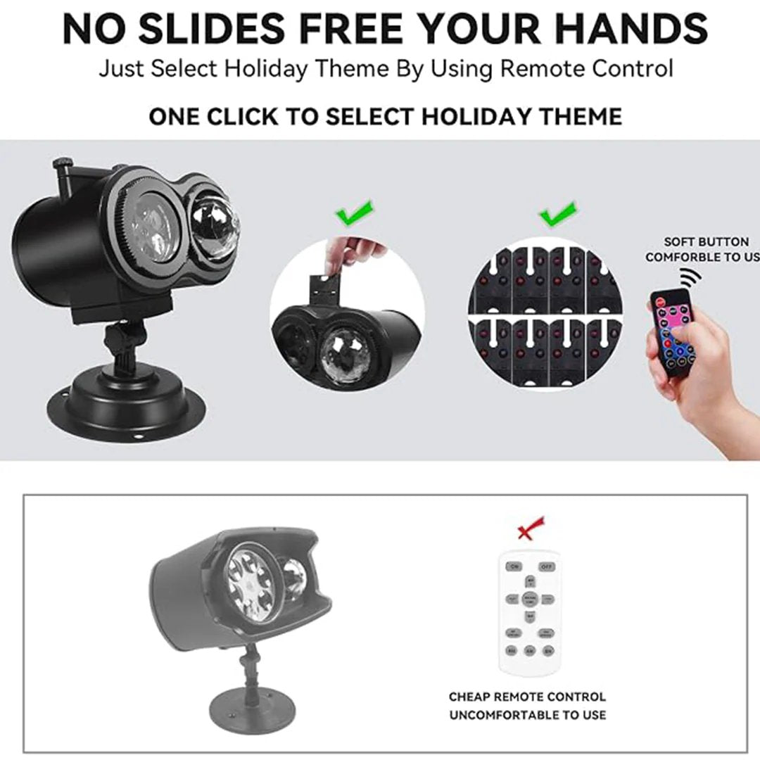 🎃💀 Create a Spooky Halloween Scene Everyone Will Remember | 10 Unique HD Projection Patterns, 32FT Ultra-Large Display