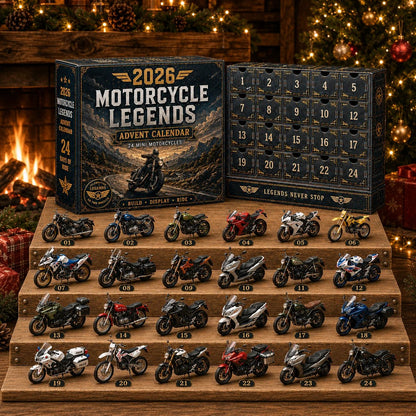 💯2026 Motorcycle Legends Advent Calendar – 24 Days, 24 Mini Motorcycles, 24 Legendary Rides